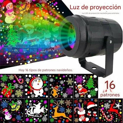 Proyector Laser Figuras De Navidad