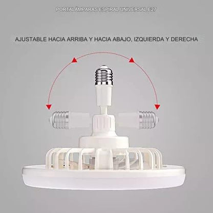 Aire Supremo ® ventlador y lampara  ahorradora de energia