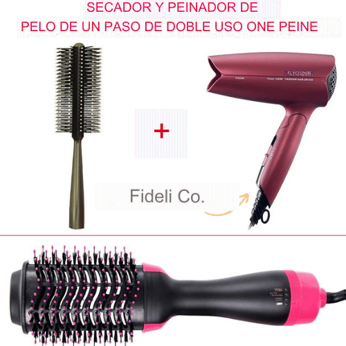 cepillo giratorio 4 en 1 ® ultima tecnologia  reducir el daño del cabello